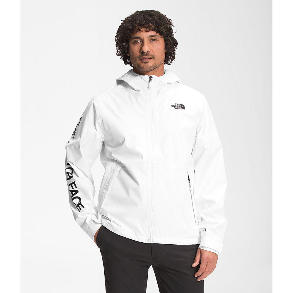 The North Face Printed Novelty Millerton Ανδρικα Αδιάβροχα Μπουφάν - Ασπρα (ILEZ43615)